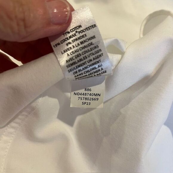 Nordstrom Tech-Smart Traditional Fit Coolmax White Dress Shirt Size 15 32-33 - Picture 7 of 8